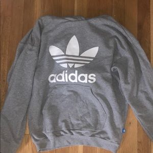 grey adidas hoodie